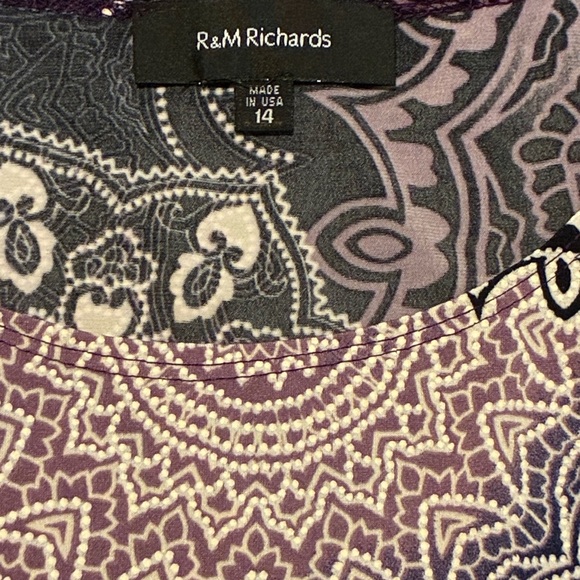 R&M Richards Purple Mandala Dress - Picture 3 of 4